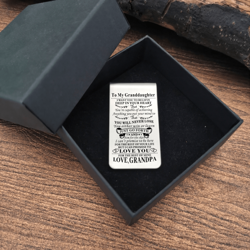 money clips for granddaughter grandpa to granddaughter i can promise to love you engraved money clip giveme gifts 28086131687485