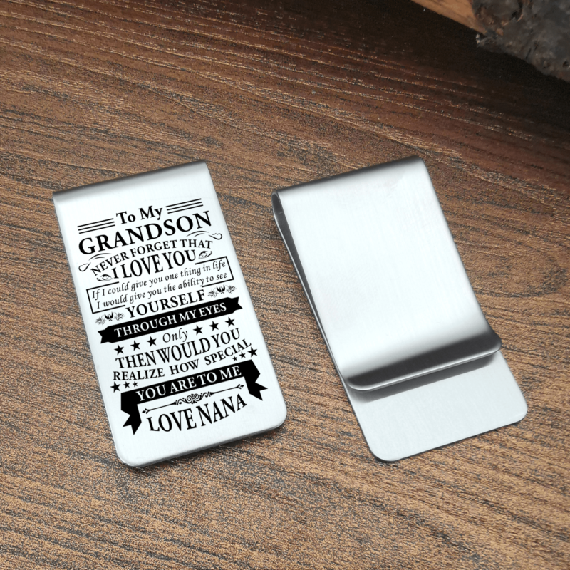 money clips for grandson nana to grandson never forget that i love you engraved money clip giveme gifts 28088969003069