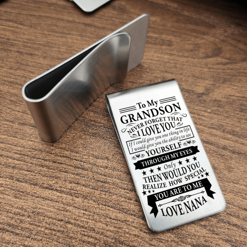 money clips for grandson nana to grandson never forget that i love you engraved money clip giveme gifts 28088969068605