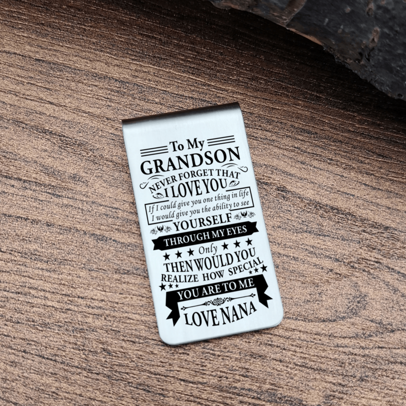 money clips for grandson nana to grandson never forget that i love you engraved money clip giveme gifts 28088969101373