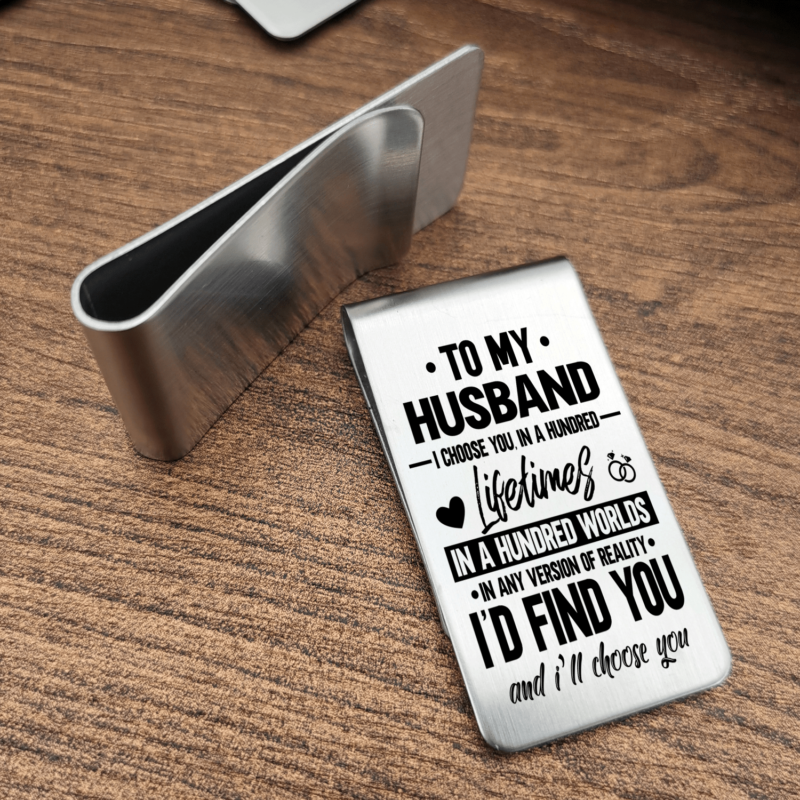 money clips for husband to my husband i choose you engraved money clip giveme gifts 28081126473789