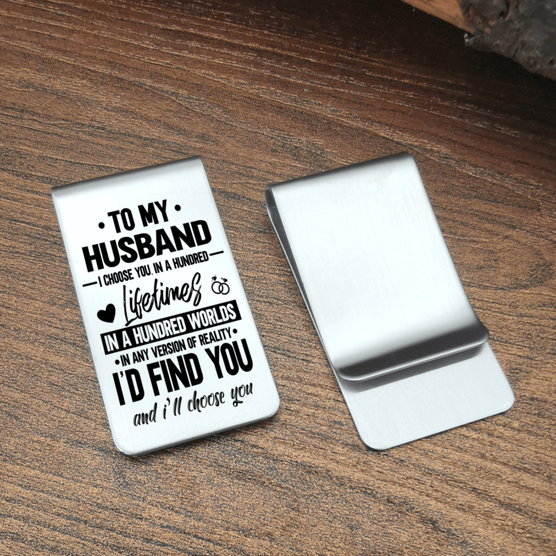 money clips for husband to my husband i choose you engraved money clip giveme gifts 28081126506557