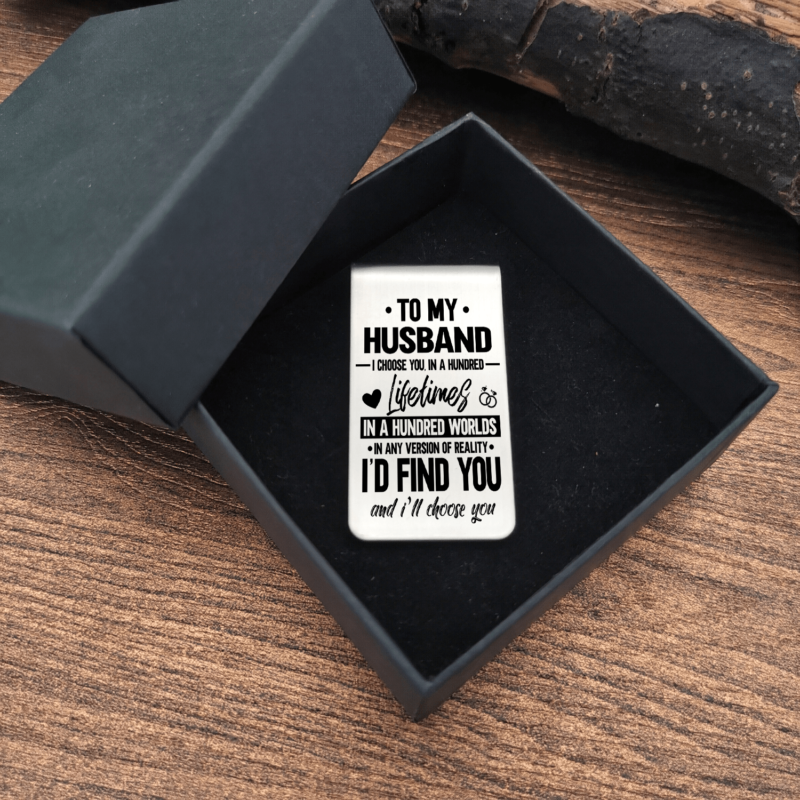 money clips for husband to my husband i choose you engraved money clip giveme gifts 28081126670397