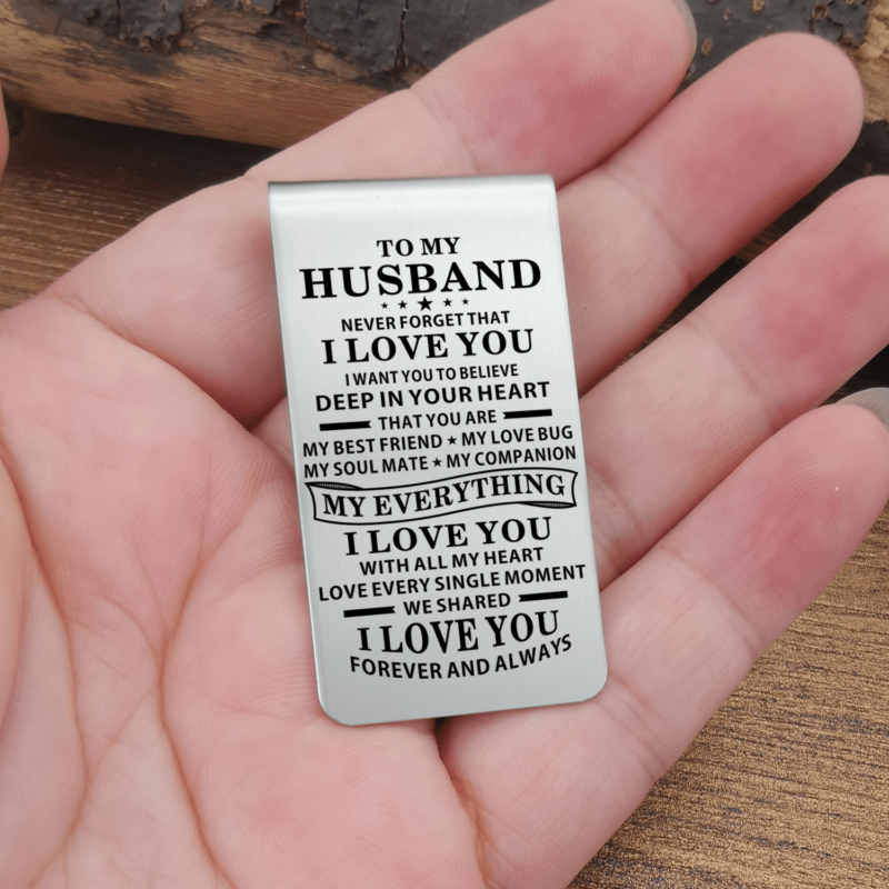 money clips for husband to my husband i love you forever and always engraved money clip giveme gifts 28043446976573