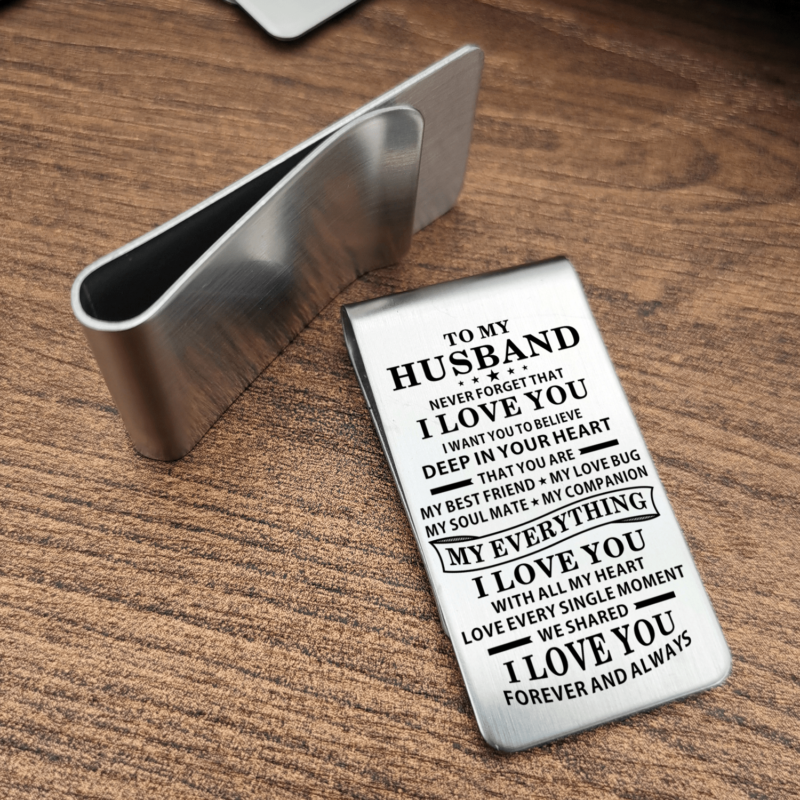 money clips for husband to my husband i love you forever and always engraved money clip giveme gifts 28043447074877