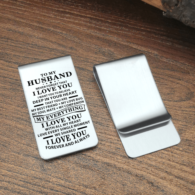 money clips for husband to my husband i love you forever and always engraved money clip giveme gifts 28043447140413