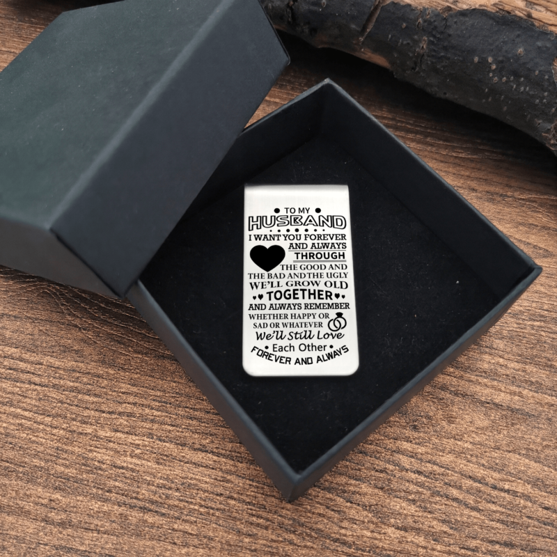 money clips for husband to my husband i want you forever engraved money clip giveme gifts 28081146396733
