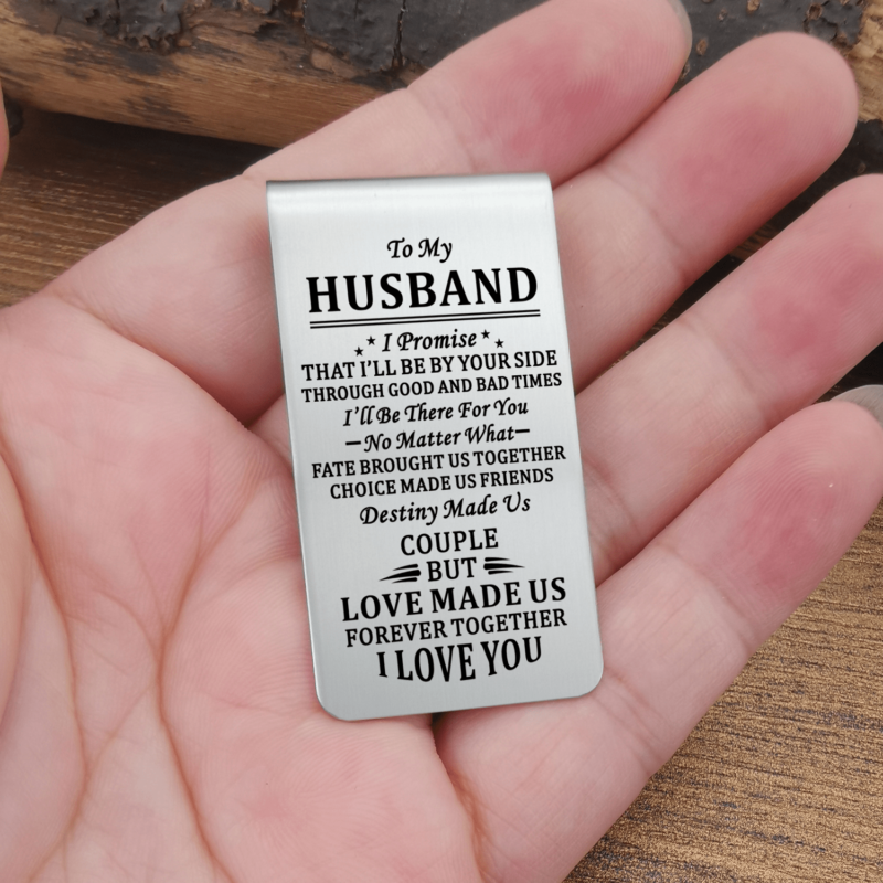 money clips for husband to my husband love made us forever together engraved money clip giveme gifts 28089228656701