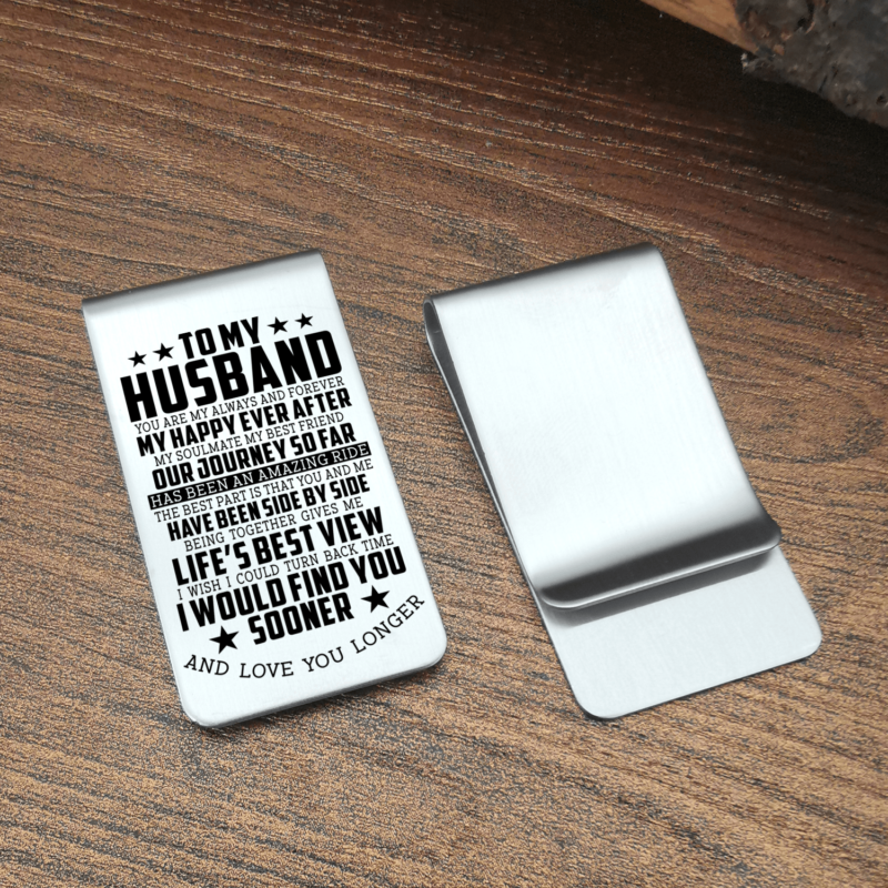 money clips for husband to my husband you are my happy ever after engraved money clip giveme gifts 28038357155901