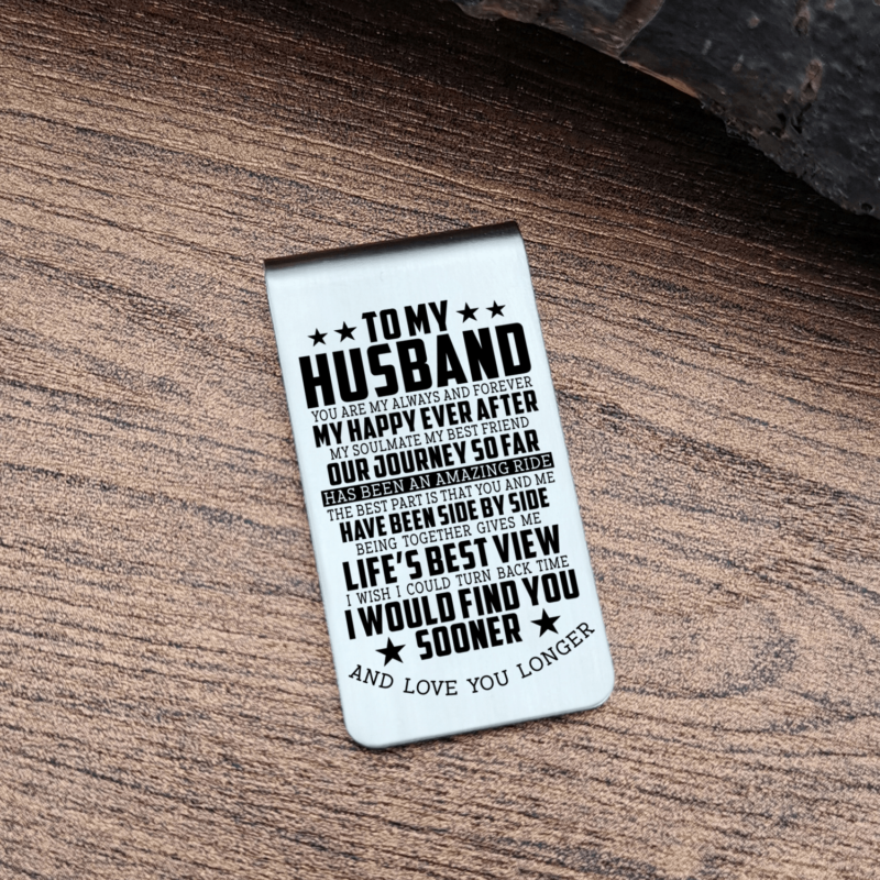 money clips for husband to my husband you are my happy ever after engraved money clip giveme gifts 28038357221437