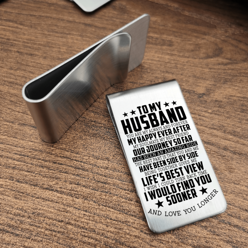 money clips for husband to my husband you are my happy ever after engraved money clip giveme gifts 28038357450813