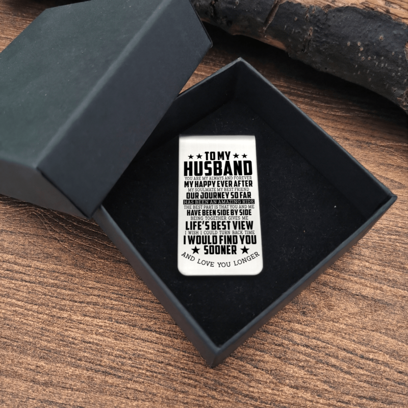 money clips for husband to my husband you are my happy ever after engraved money clip giveme gifts 31073973600317