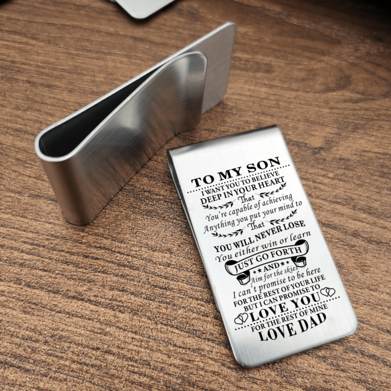 money clips for son dad to son i can promise to love you engraved money clip giveme gifts 28042399252541