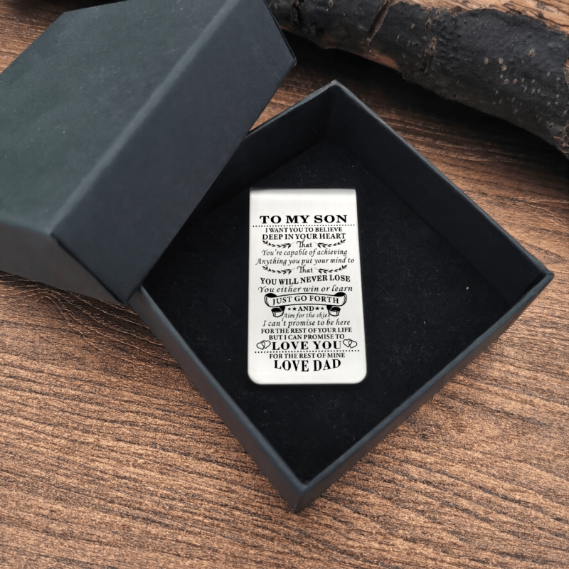 money clips for son dad to son i can promise to love you engraved money clip giveme gifts 28042399383613