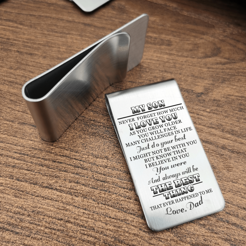 money clips for son dad to son the best thing engraved money clip giveme gifts 28038011945021