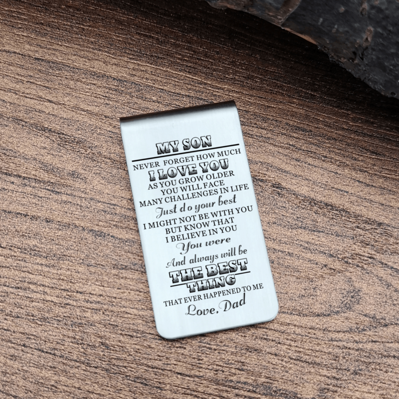 money clips for son dad to son the best thing engraved money clip giveme gifts 28038011977789