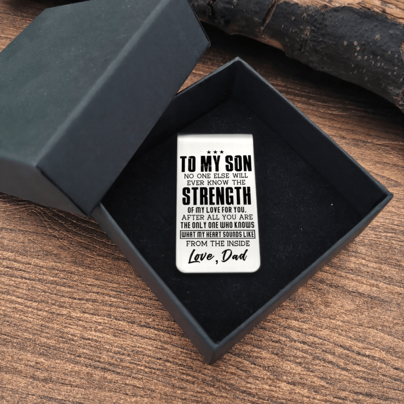 money clips for son dad to son the strength of my love for you engraved money clip giveme gifts 28040711766077