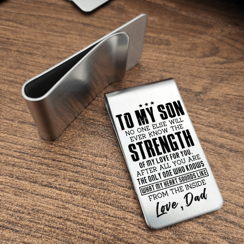 money clips for son dad to son the strength of my love for you engraved money clip giveme gifts 28040711798845