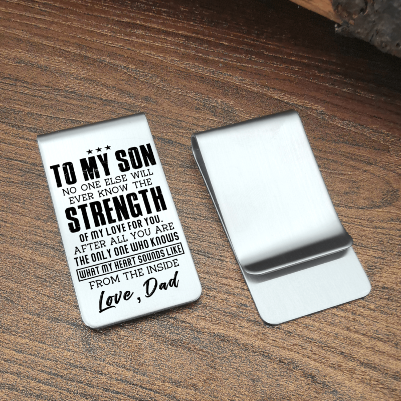 money clips for son dad to son the strength of my love for you engraved money clip giveme gifts 28040711864381