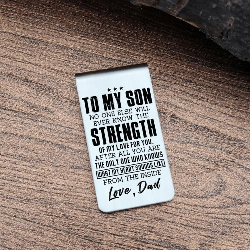 money clips for son dad to son the strength of my love for you engraved money clip giveme gifts 31074304393277