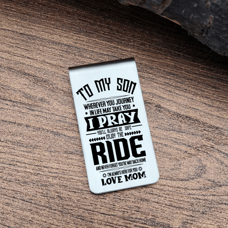 money clips for son mom to son enjoy the ride engraved money clip giveme gifts 28075800231997