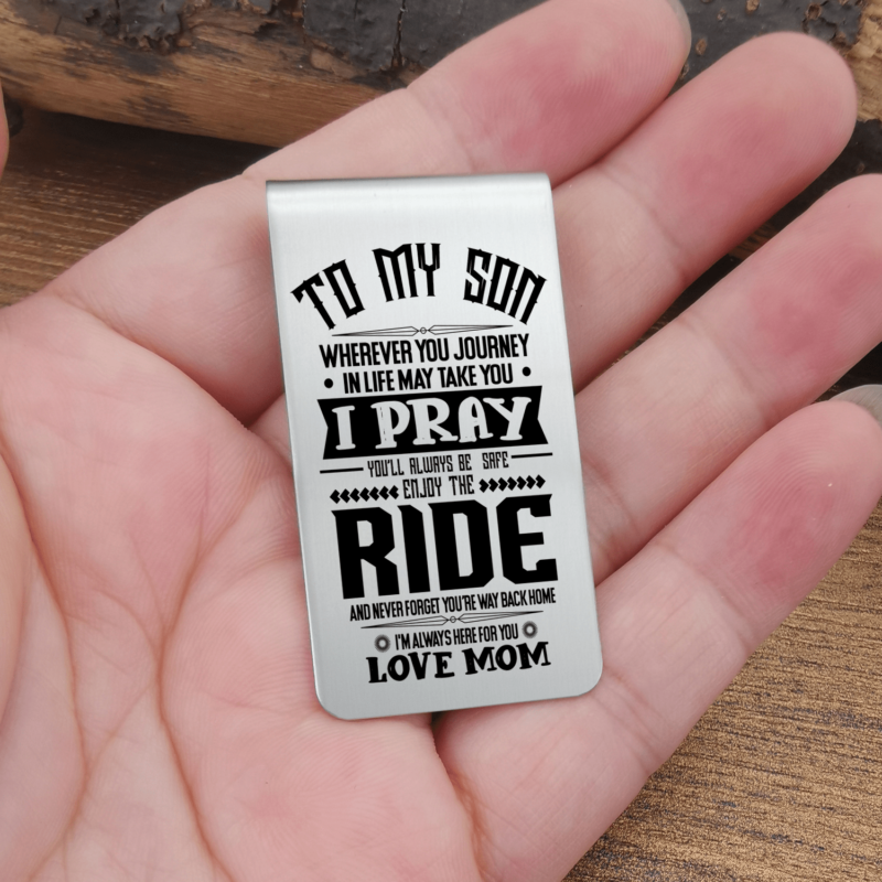 money clips for son mom to son enjoy the ride engraved money clip giveme gifts 28075800264765