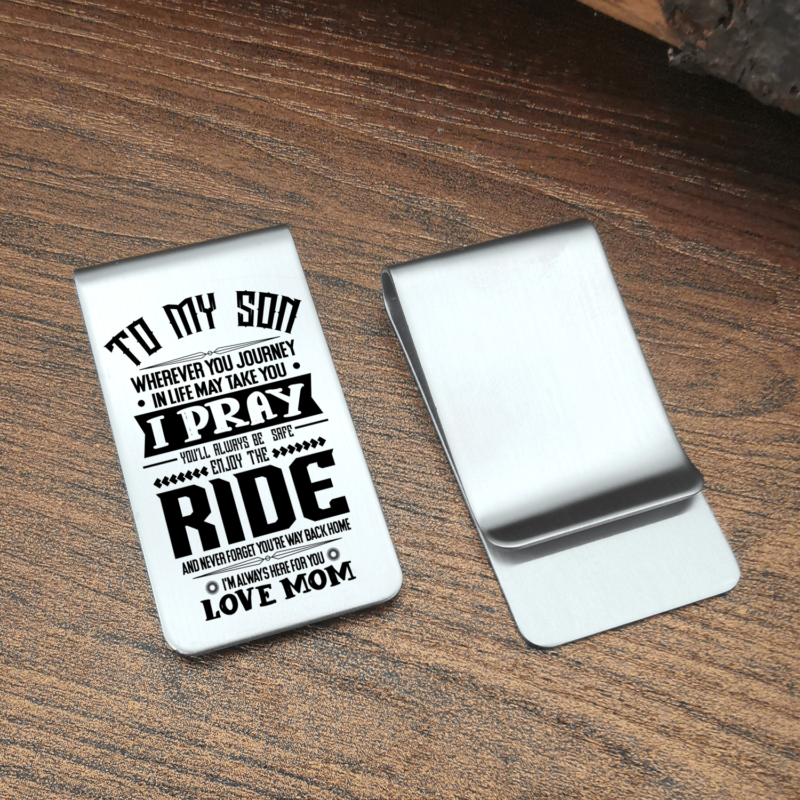 money clips for son mom to son enjoy the ride engraved money clip giveme gifts 28075800330301