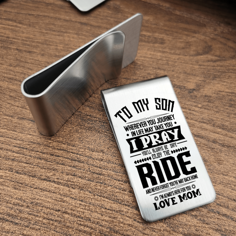 money clips for son mom to son enjoy the ride engraved money clip giveme gifts 28075800363069
