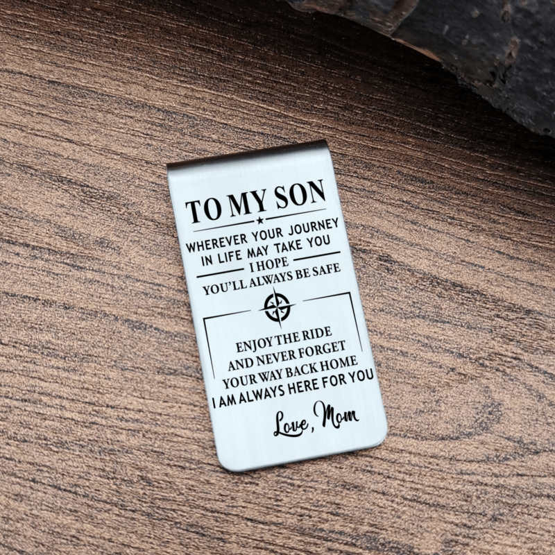 money clips for son mom to son i am always here for you engraved money clip giveme gifts 31074647834685