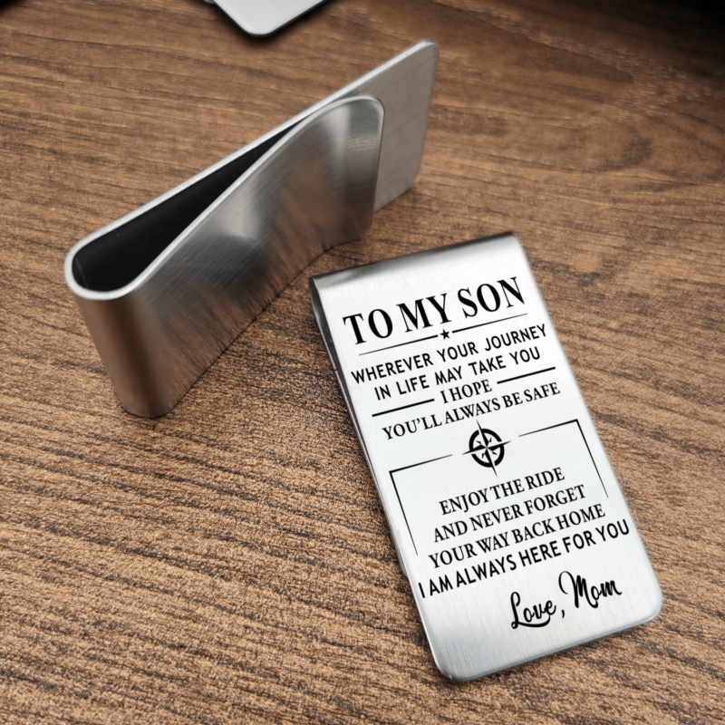 money clips for son mom to son i am always here for you engraved money clip giveme gifts 31074647900221 1