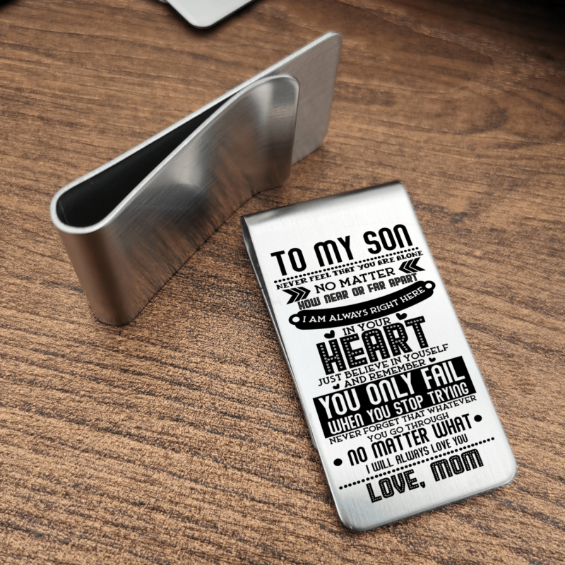 money clips for son mom to son i am always right here engraved money clip giveme gifts 28075852234813
