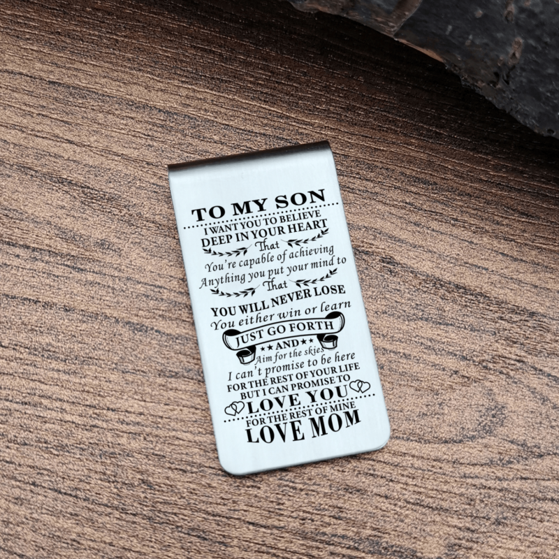 money clips for son mom to son i can promise to love you engraved money clip giveme gifts 28042416619581