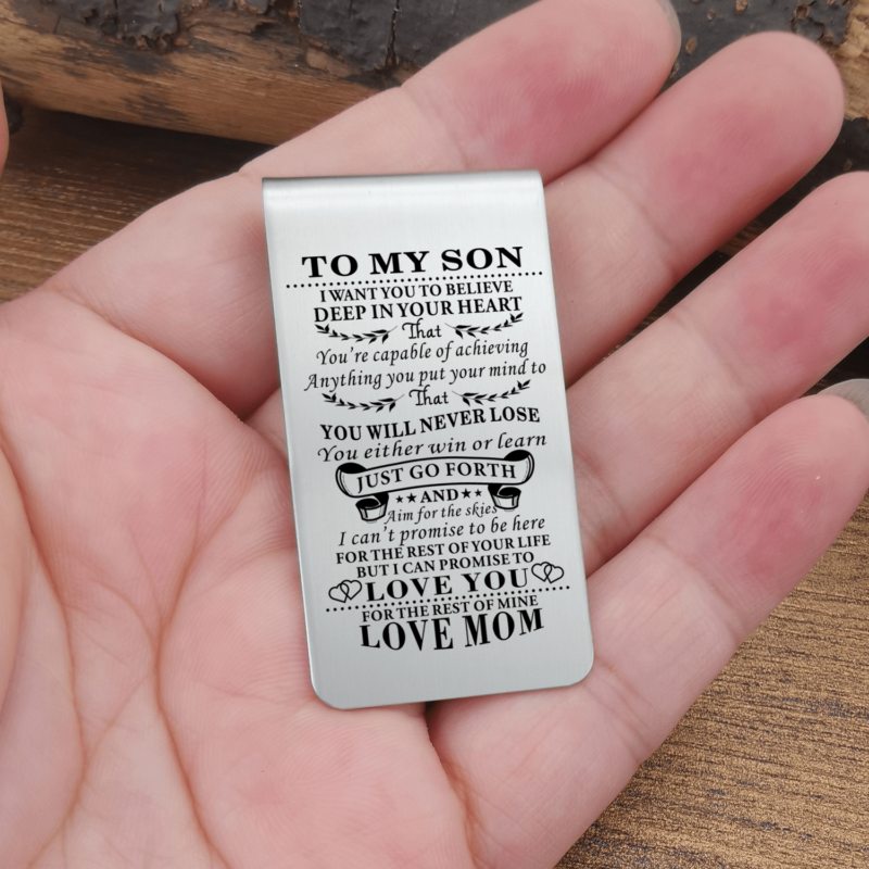 money clips for son mom to son i can promise to love you engraved money clip giveme gifts 28042416750653