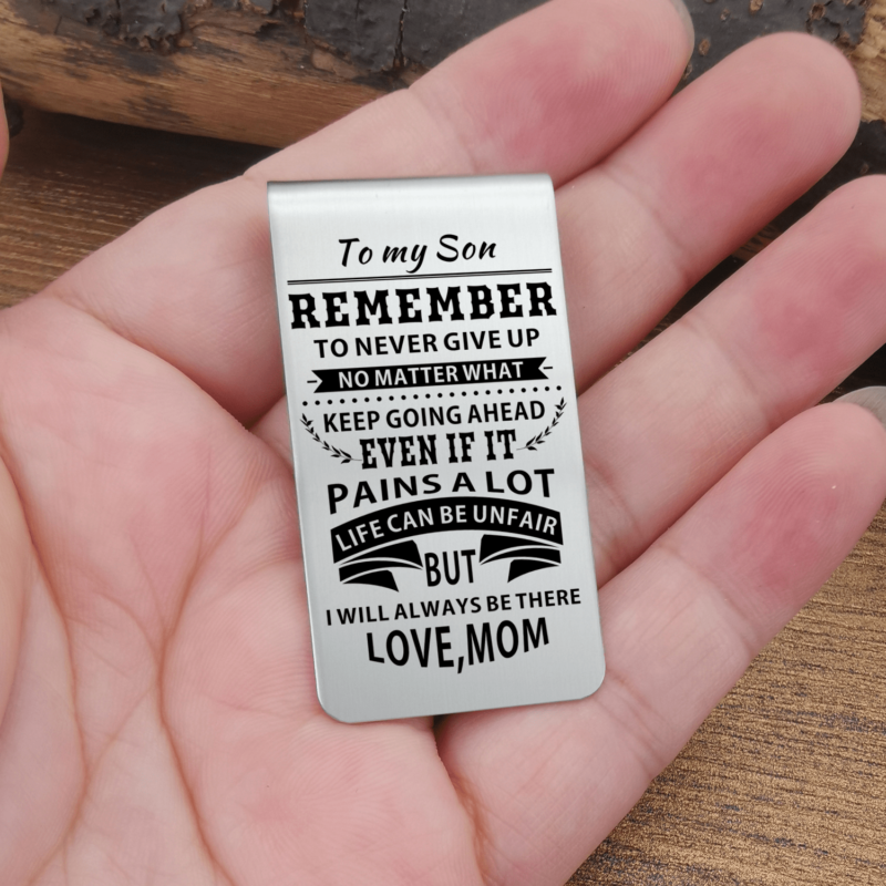money clips for son mom to son i will always be there engraved money clip giveme gifts 28038064144445