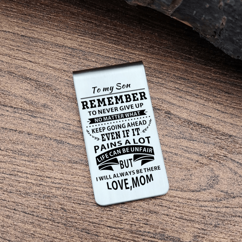 money clips for son mom to son i will always be there engraved money clip giveme gifts 28038064177213