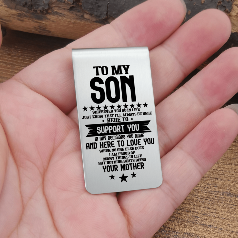 money clips for son mom to son i will always support you engraved money clip giveme gifts 28075823136829