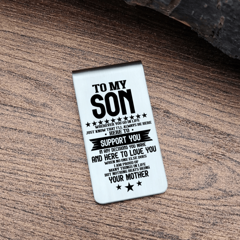 money clips for son mom to son i will always support you engraved money clip giveme gifts 28075823267901