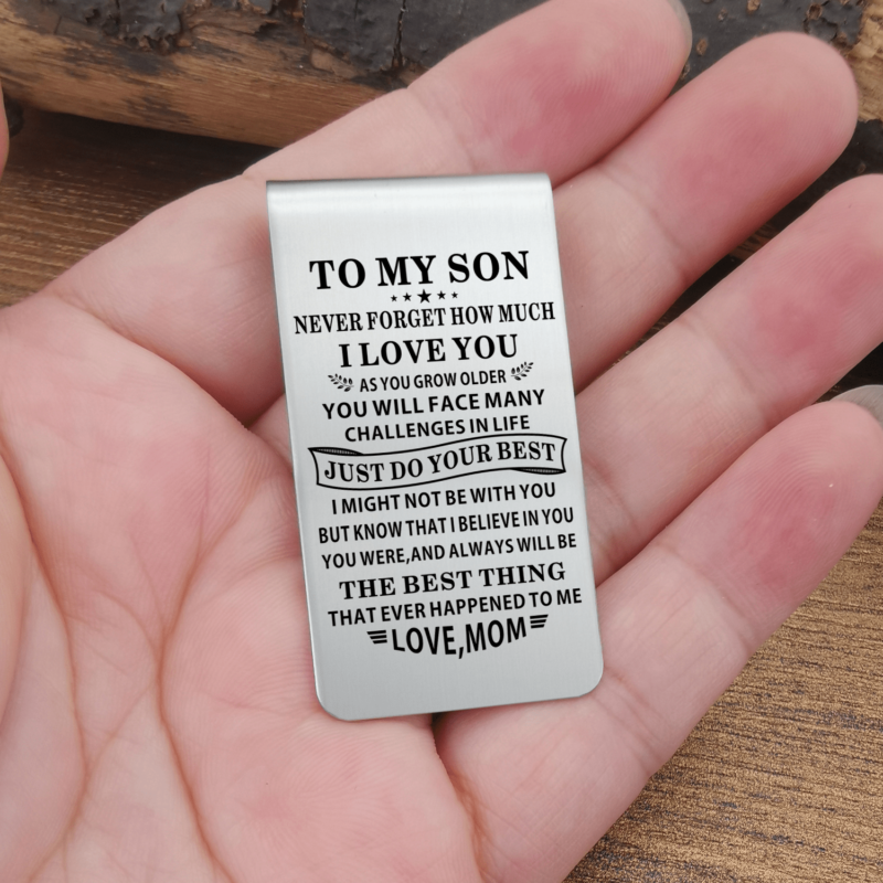 money clips for son mom to son just do your best engraved money clip giveme gifts 28040764686397