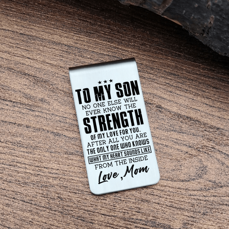 money clips for son mom to son the strength of my love for you engraved money clip giveme gifts 28040702853181