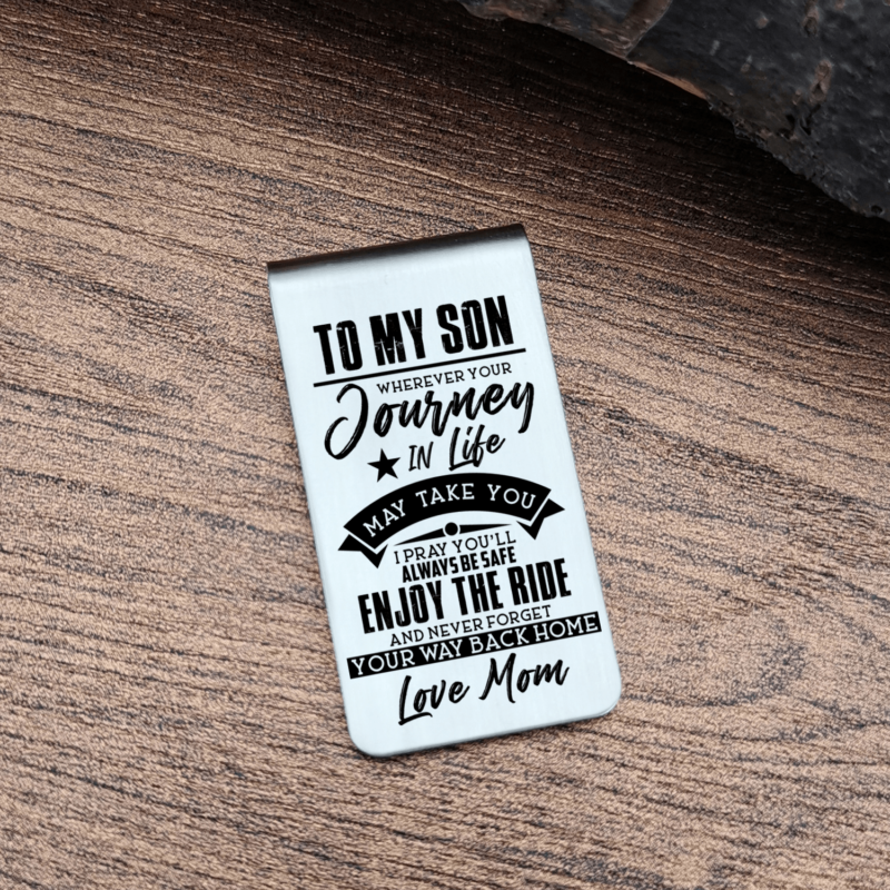 money clips for son mom to son you will always be safe engraved money clip giveme gifts 28061290070077