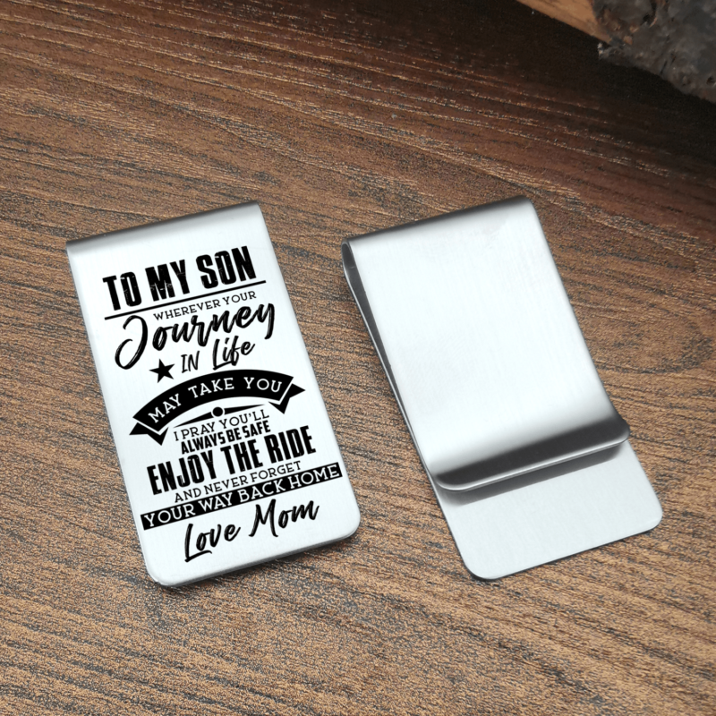 money clips for son mom to son you will always be safe engraved money clip giveme gifts 28061290168381