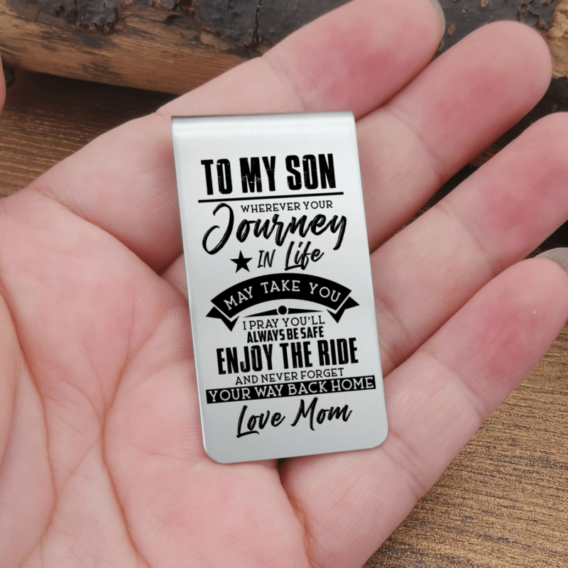 money clips for son mom to son you will always be safe engraved money clip giveme gifts 28061290201149