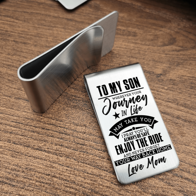 money clips for son mom to son you will always be safe engraved money clip giveme gifts 28061290233917