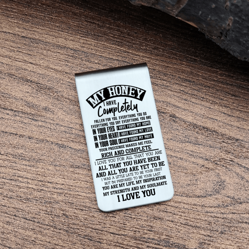 money clips for wife to my honey i love you engraved money clip giveme gifts 28085953298493