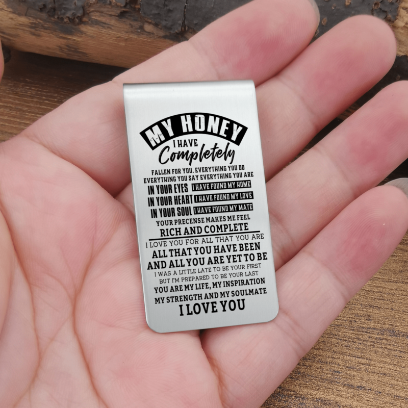 money clips for wife to my honey you are my life engraved money clip giveme gifts 28086047178813
