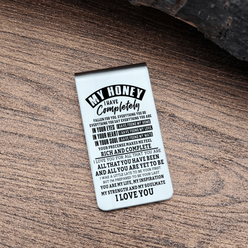 money clips for wife to my honey you are my life engraved money clip giveme gifts 28086047309885