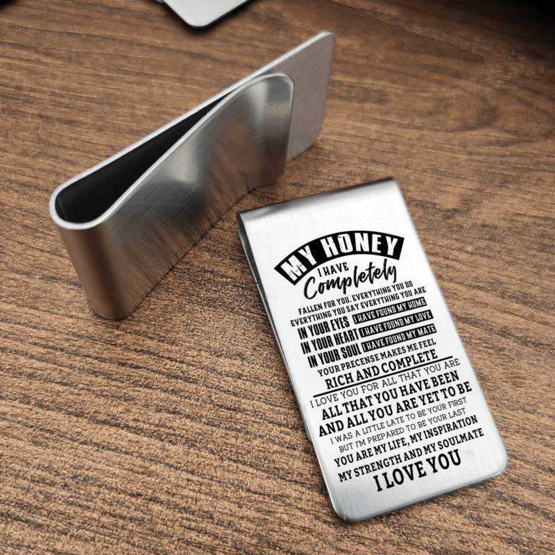 money clips for wife to my honey you are my life engraved money clip giveme gifts 28086047539261