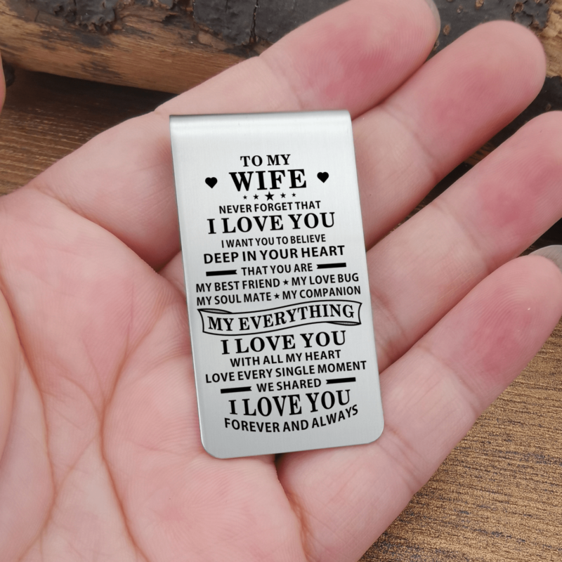 money clips for wife to my wife i love you forever engraved money clip giveme gifts 28086063956029