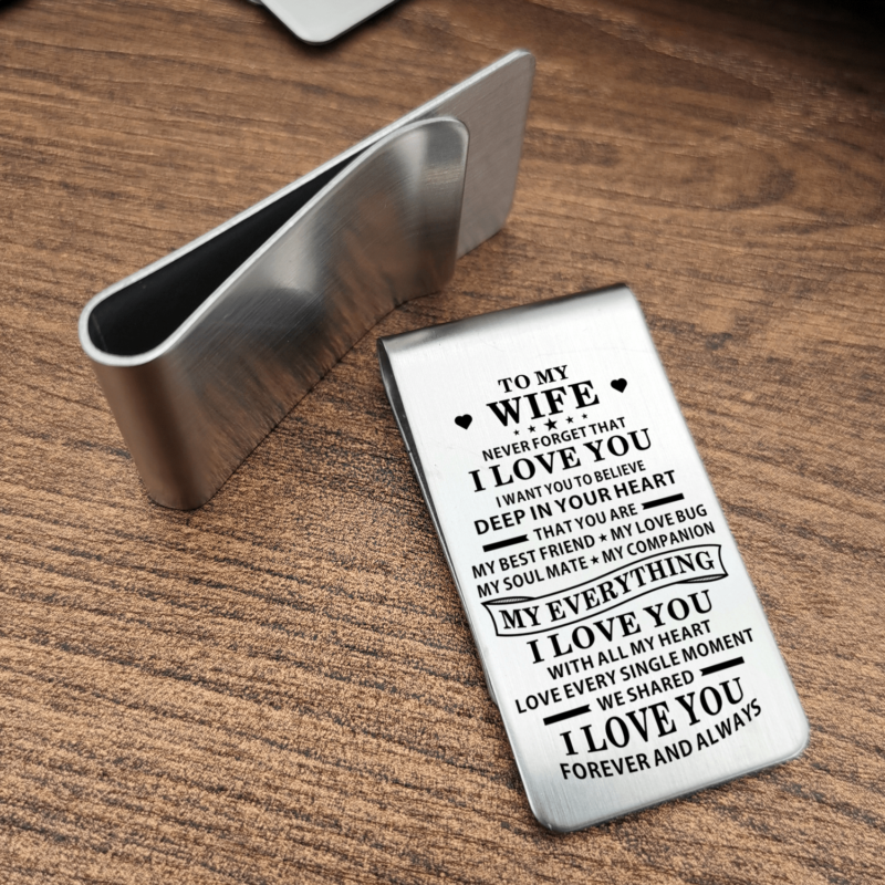 money clips for wife to my wife i love you forever engraved money clip giveme gifts 31073448165437