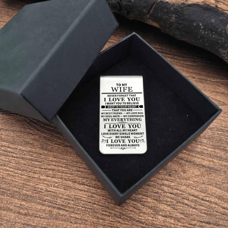 money clips for wife to my wife i love you with all my heart engraved money clip giveme gifts 28086149840957